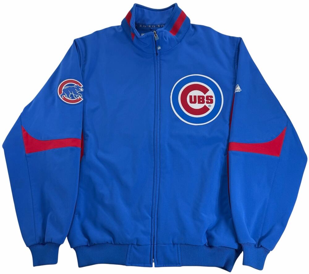 Chicago Cubs Majestic Authentic Collection Jacket Men's XL Therma Base Blue MLB
